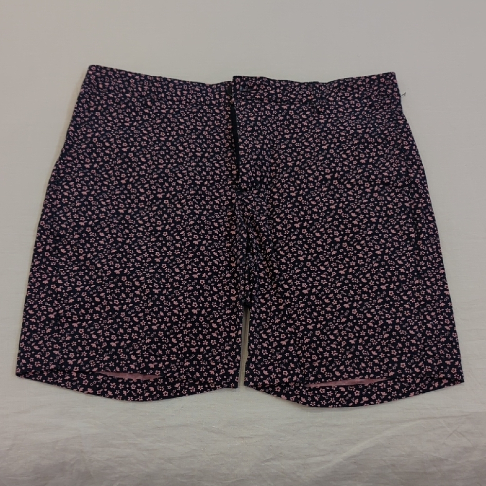 Ben Sherman Pink and Blue Flat Front Shorts